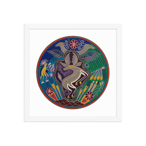 Huichol Yarn Painting Print • C - 13 - Huichol Arts