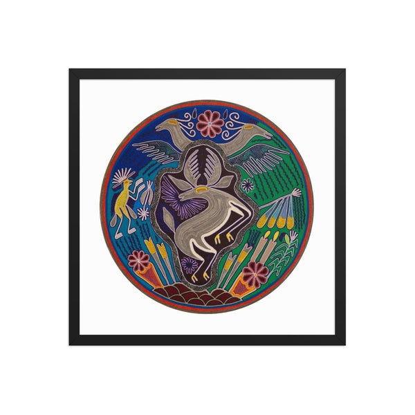 Huichol Yarn Painting Print • C - 13 - Huichol Arts