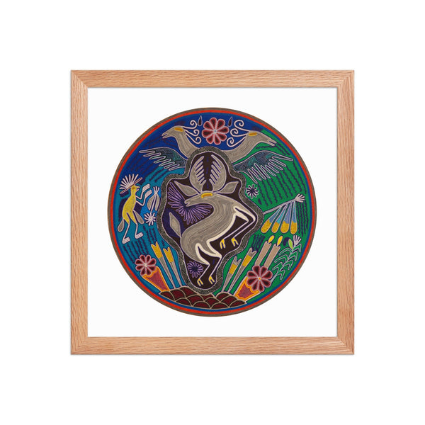 Huichol Yarn Painting Print • C - 13 - Huichol Arts