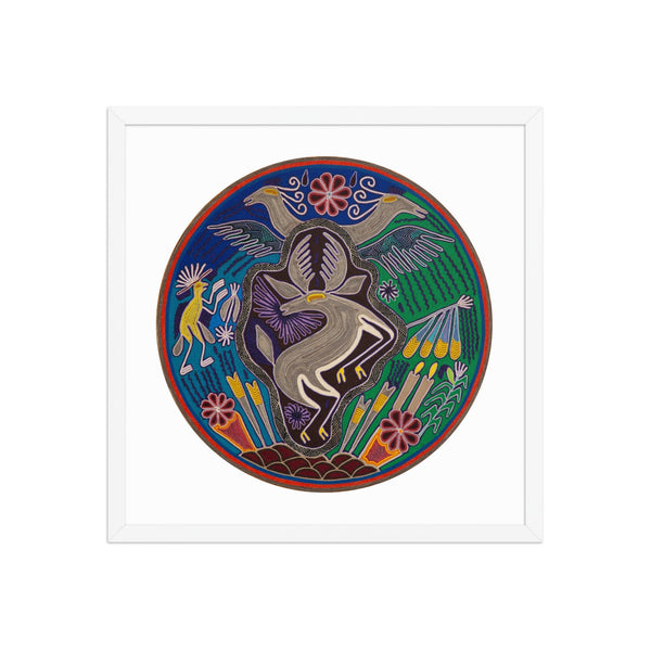 Huichol Yarn Painting Print • C - 13 - Huichol Arts