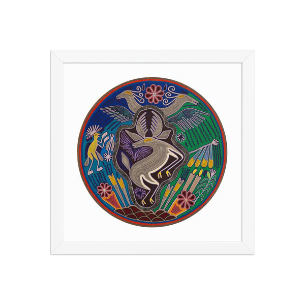 Huichol Yarn Painting Print • C - 13 - Huichol Arts