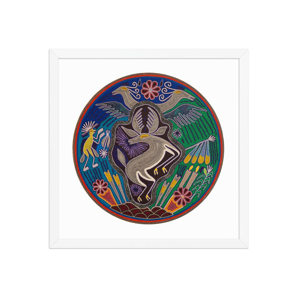 Huichol Yarn Painting Print • C - 13 - Huichol Arts