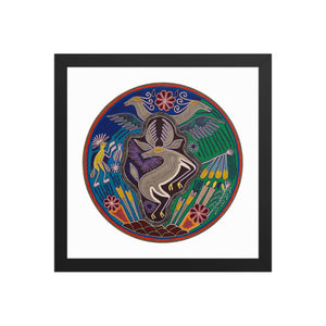 Huichol Yarn Painting Print • C - 13 - Huichol Arts
