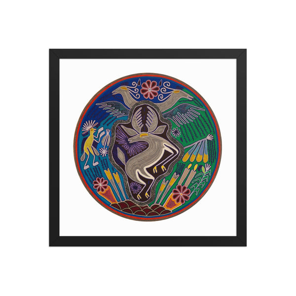 Huichol Yarn Painting Print • C - 13 - Huichol Arts