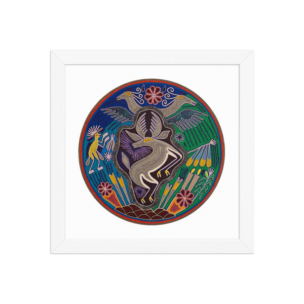 Huichol Yarn Painting Print • C - 13 - Huichol Arts