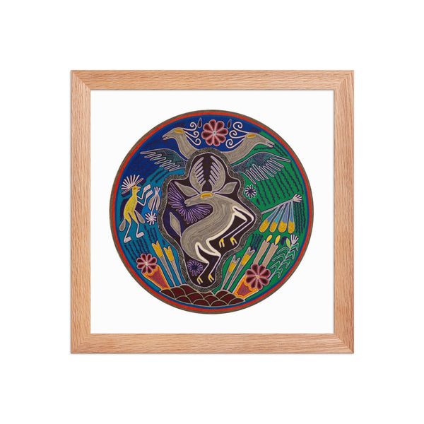 Huichol Yarn Painting Print • C - 13 - Huichol Arts