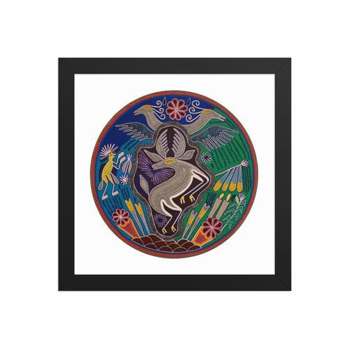 Huichol Yarn Painting Print • C - 13 - Huichol Arts