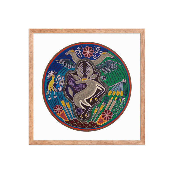 Huichol Yarn Painting Print • C - 13 - Huichol Arts