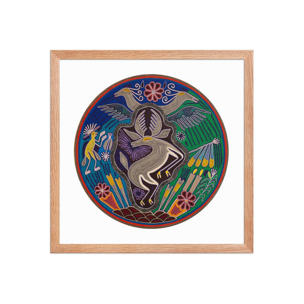 Huichol Yarn Painting Print • C - 13 - Huichol Arts