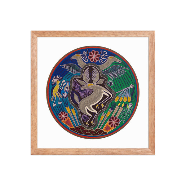 Huichol Yarn Painting Print • C - 13 - Huichol Arts