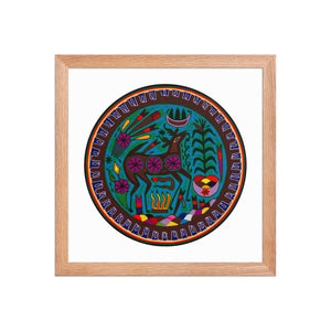 Huichol Yarn Painting Print • C - 14 - Huichol Arts