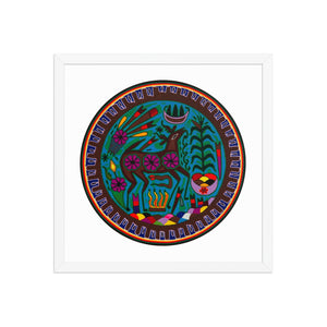 Huichol Yarn Painting Print • C - 14 - Huichol Arts
