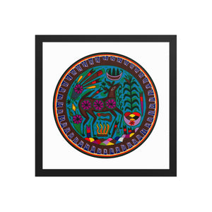 Huichol Yarn Painting Print • C - 14 - Huichol Arts