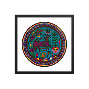 Huichol Yarn Painting Print • C - 14 - Huichol Arts