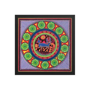 Huichol Yarn Painting Print • L - 001 - Huichol Arts
