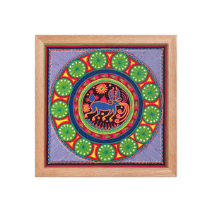 Huichol Yarn Painting Print • L - 001 - Huichol Arts