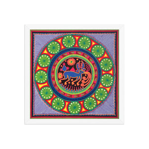 Huichol Yarn Painting Print • L - 001 - Huichol Arts