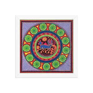 Huichol Yarn Painting Print • L - 001 - Huichol Arts