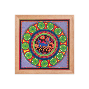 Huichol Yarn Painting Print • L - 001 - Huichol Arts