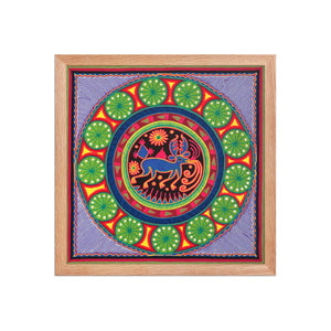 Huichol Yarn Painting Print • L - 001 - Huichol Arts