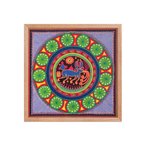 Huichol Yarn Painting Print • L - 001 - Huichol Arts