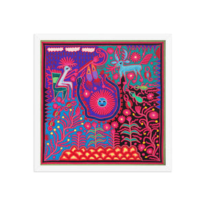 Huichol Yarn Painting Print • L - 002 - Huichol Arts