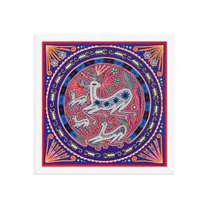 Huichol Yarn Painting Print • L - 003 - Huichol Arts