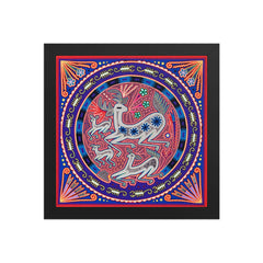 Huichol Yarn Painting Print • L - 003 - Huichol Arts