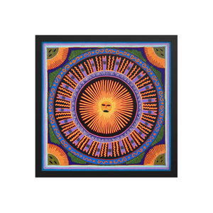 Huichol Yarn Painting Print • L - 005 - Huichol Arts
