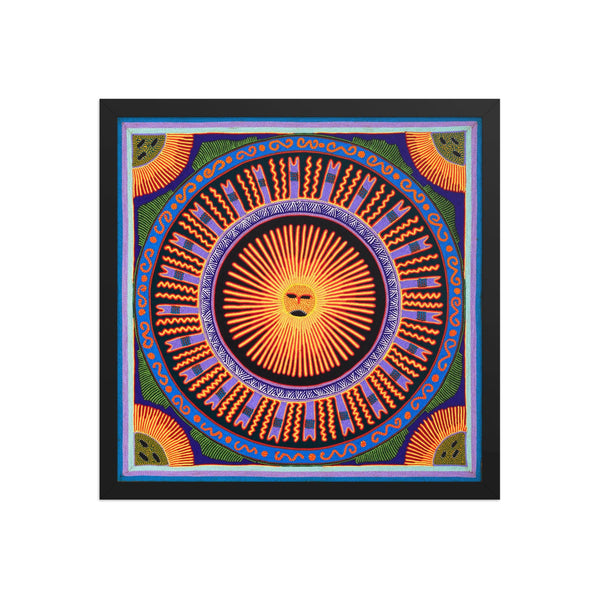 Huichol Yarn Painting Print • L - 005 - Huichol Arts