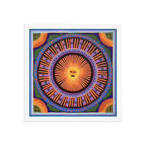 Huichol Yarn Painting Print • L - 005 - Huichol Arts