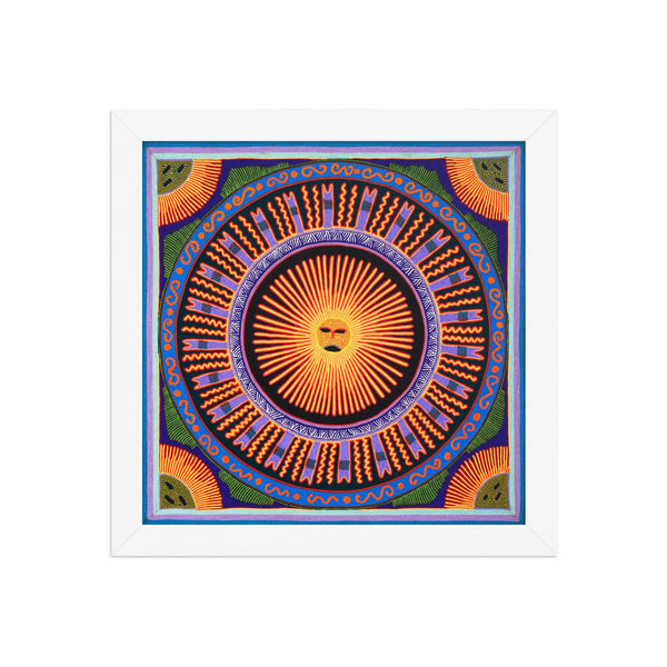 Huichol Yarn Painting Print • L - 005 - Huichol Arts