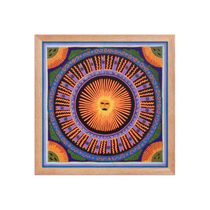 Huichol Yarn Painting Print • L - 005 - Huichol Arts