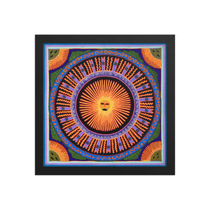 Huichol Yarn Painting Print • L - 005 - Huichol Arts