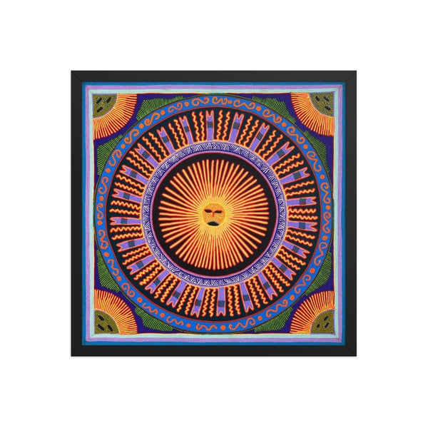 Huichol Yarn Painting Print • L - 005 - Huichol Arts