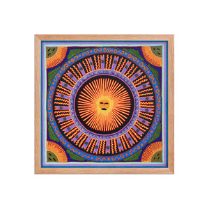 Huichol Yarn Painting Print • L - 005 - Huichol Arts