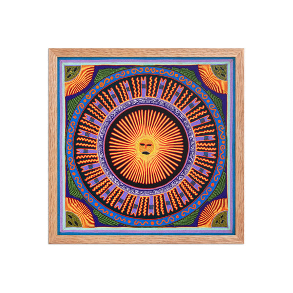 Huichol Yarn Painting Print • L - 005 - Huichol Arts
