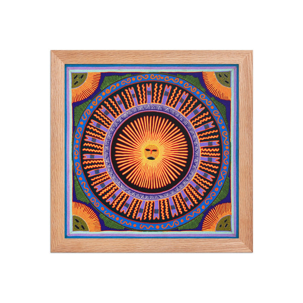 Huichol Yarn Painting Print • L - 005 - Huichol Arts