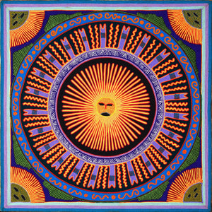 Huichol Yarn Painting Print • L - 005 - Huichol Arts