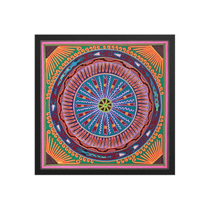 Huichol Yarn Painting Print • L - 006 - Huichol Arts