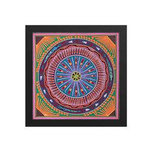 Huichol Yarn Painting Print • L - 006 - Huichol Arts