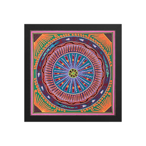 Huichol Yarn Painting Print • L - 006 - Huichol Arts