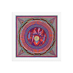Huichol Yarn Painting Print • L - 007 - Huichol Arts