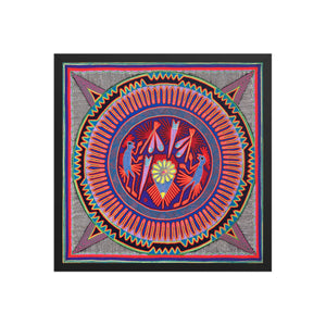 Huichol Yarn Painting Print • L - 007 - Huichol Arts