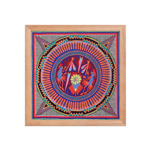 Huichol Yarn Painting Print • L - 007 - Huichol Arts