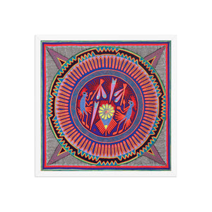 Huichol Yarn Painting Print • L - 007 - Huichol Arts
