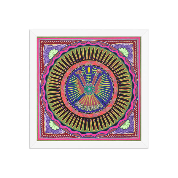 Huichol Yarn Painting Print • L - 008 - Huichol Arts
