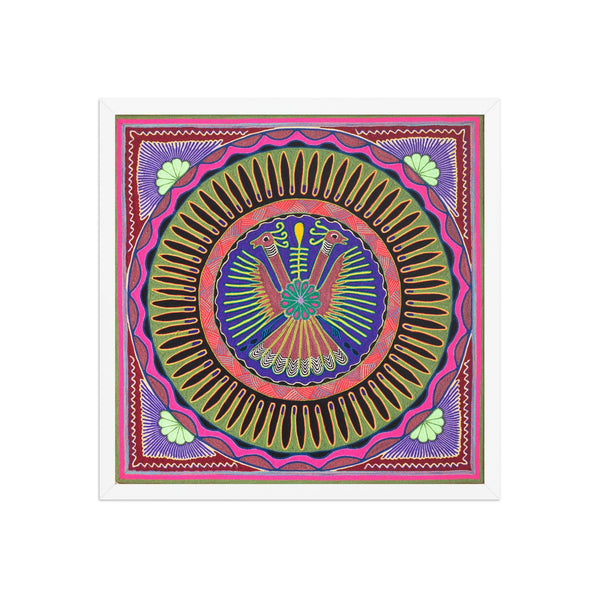 Huichol Yarn Painting Print • L - 008 - Huichol Arts