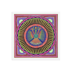 Huichol Yarn Painting Print • L - 008 - Huichol Arts