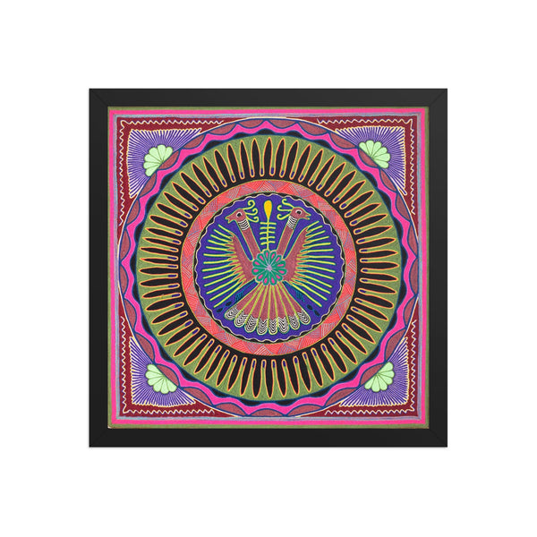 Huichol Yarn Painting Print • L - 008 - Huichol Arts